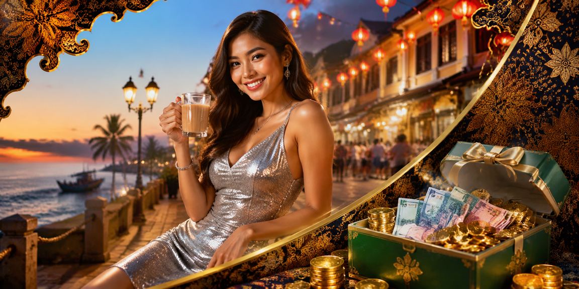 Suasana pengguna mybet88 di Melaka menikmati pengalaman pertaruhan dalam talian berbaju batik